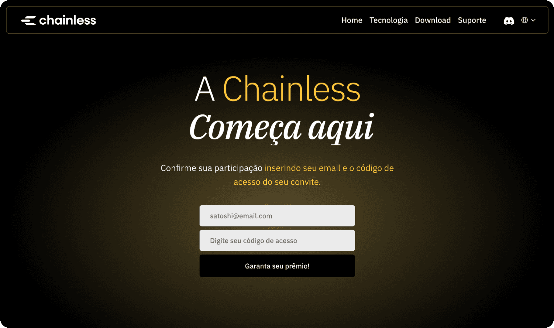 Chainless web screen